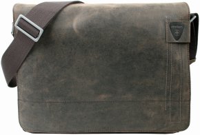 Strellson Große Messenger Bag mit Laptopfach dark brown