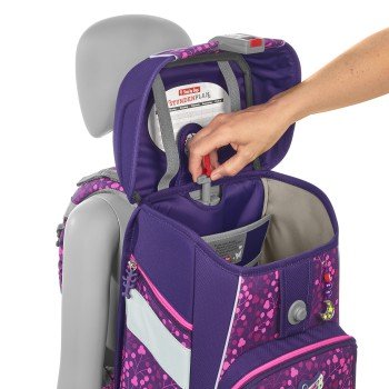 Step by Step Space Shine Schulranzen Set butterfly night