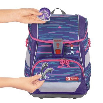 Step by Step 2in1 PLUS  Schulranzen-Set shiny dolphins