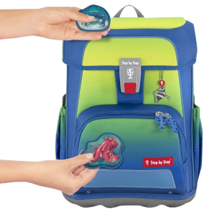 Step by Step CLOUD OCEAN Schulranzen-Set red octopus