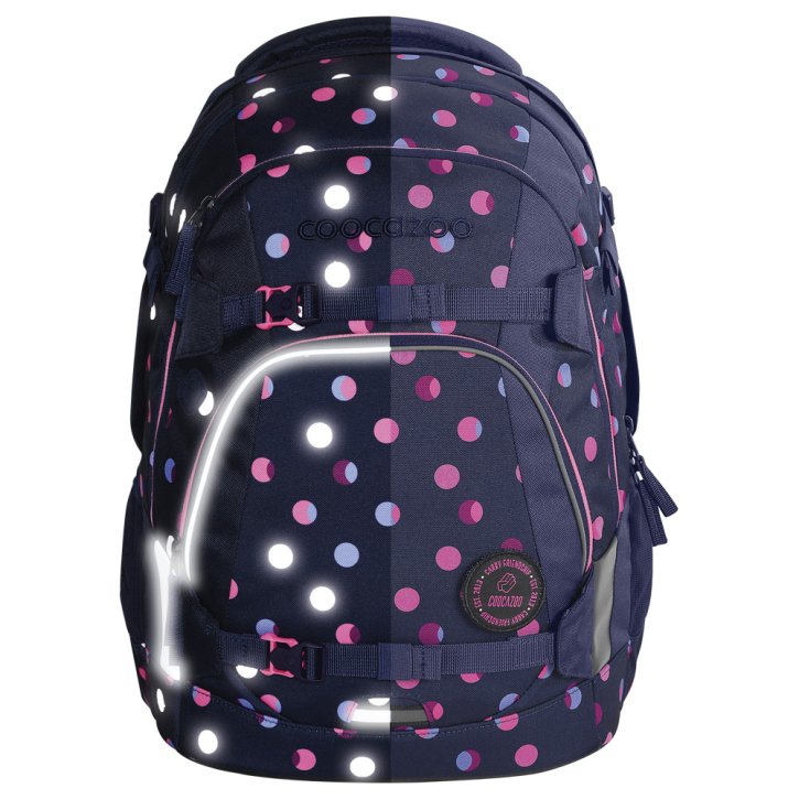 COOCAZOO MATE Schulrucksack reflective moons