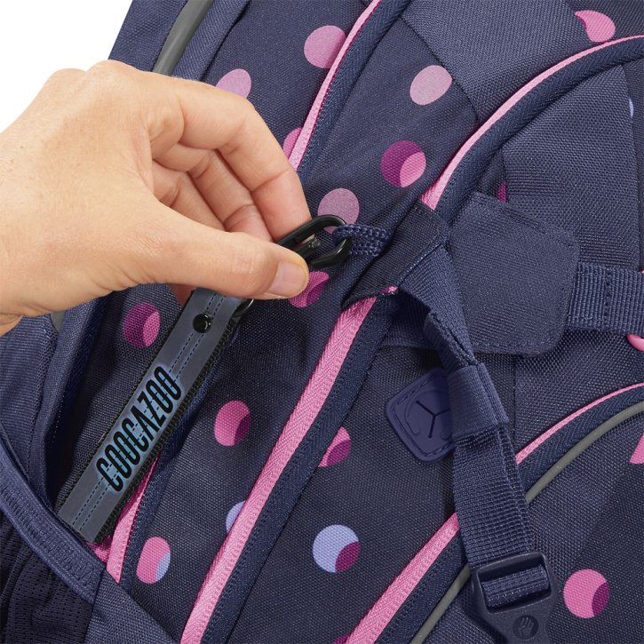COOCAZOO MATE Schulrucksack reflective moons