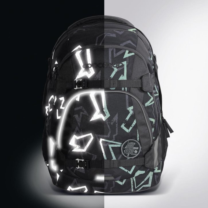 COOCAZOO MATE Schulrucksack reflective graffiti