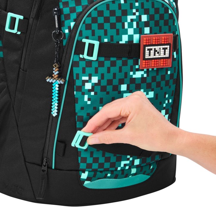 COOCAZOO MATE Schulrucksack pixel blox