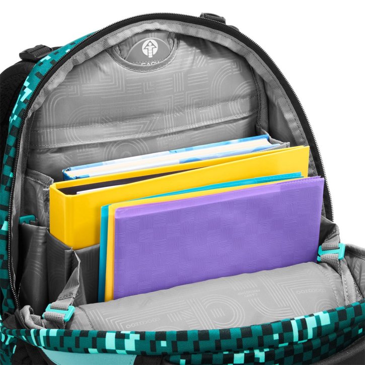 COOCAZOO MATE Schulrucksack pixel blox