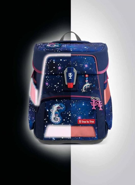 Step by Step SPACE REFLECT Schulranzen-Set star seahorse zoe