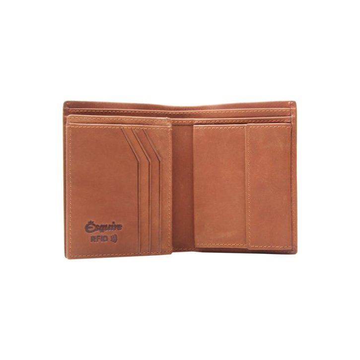 ESQUIRE CHICAGO kl. Hochformatbörse cognac