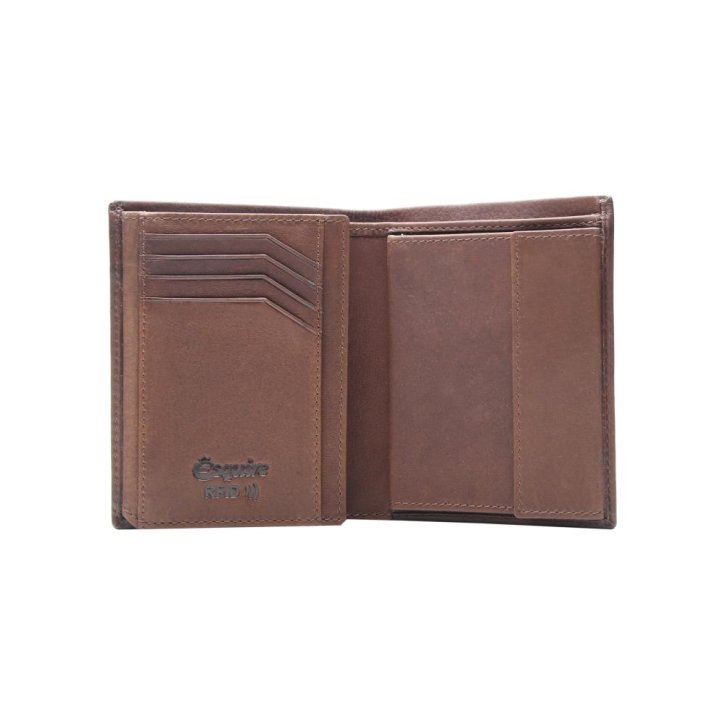 ESQUIRE CHICAGO Hochformatbörse braun