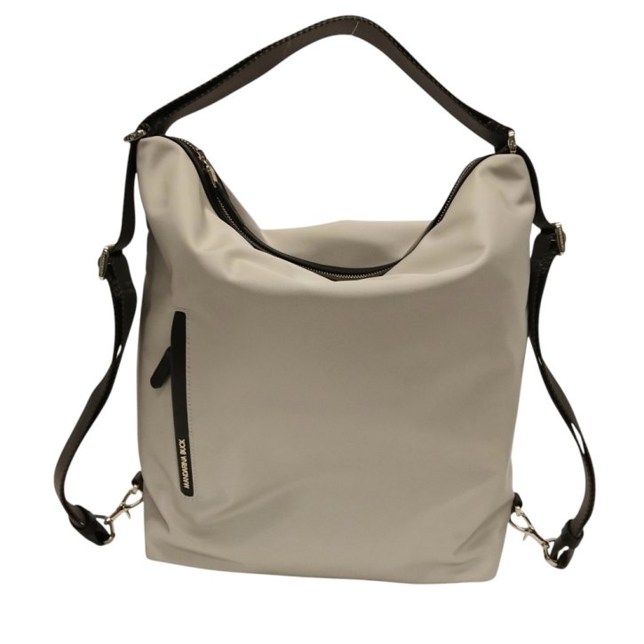 MANDARINA DUCK HUNTER Hobo backpack whitecap gray