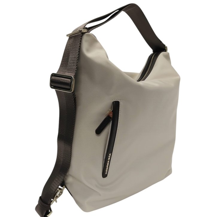 MANDARINA DUCK HUNTER Hobo backpack whitecap gray