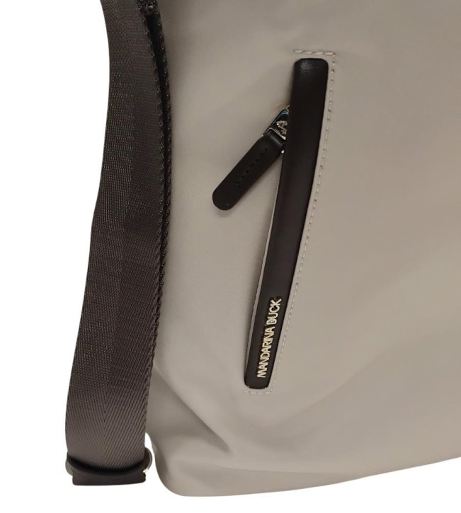 MANDARINA DUCK HUNTER Hobo backpack whitecap gray
