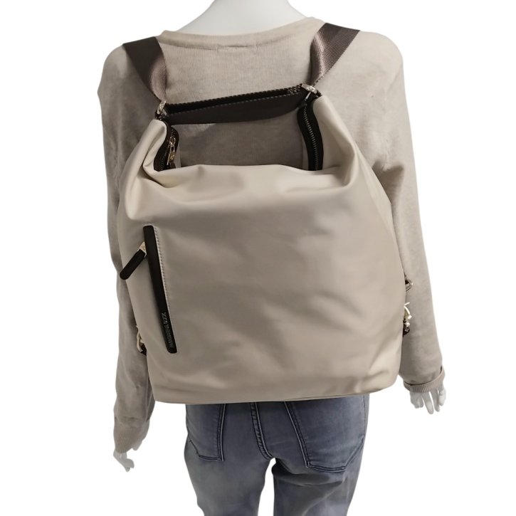 MANDARINA DUCK HUNTER Hobo backpack whitecap gray
