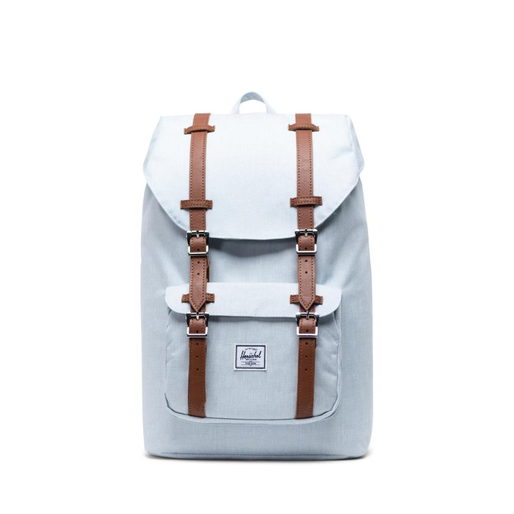 LITTLE AMERICA MID Rucksack ballad blue pastel crosshatch