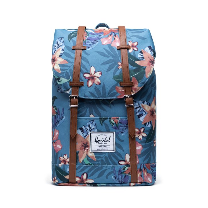 RETREAT CLASSICS Rucksack summer floral heaven blue