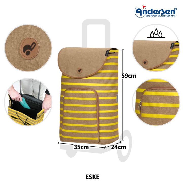 Andersen Alu Star Shopper Eske gelb