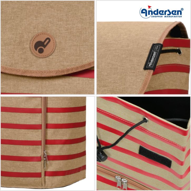 Andersen Alu Star Shopper Eske rot