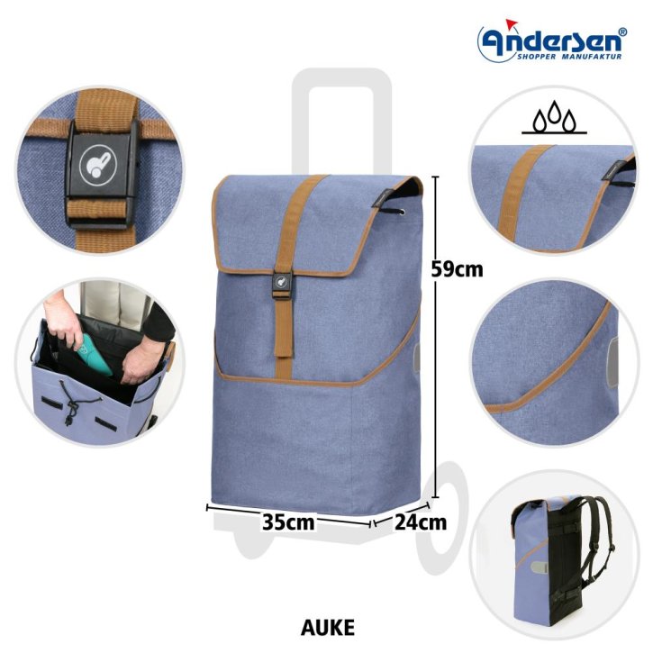 Andersen Alu Star Shopper Auke flieder