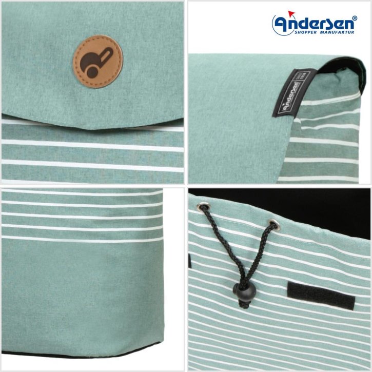 Andersen Alu Star Shopper Tilde mint