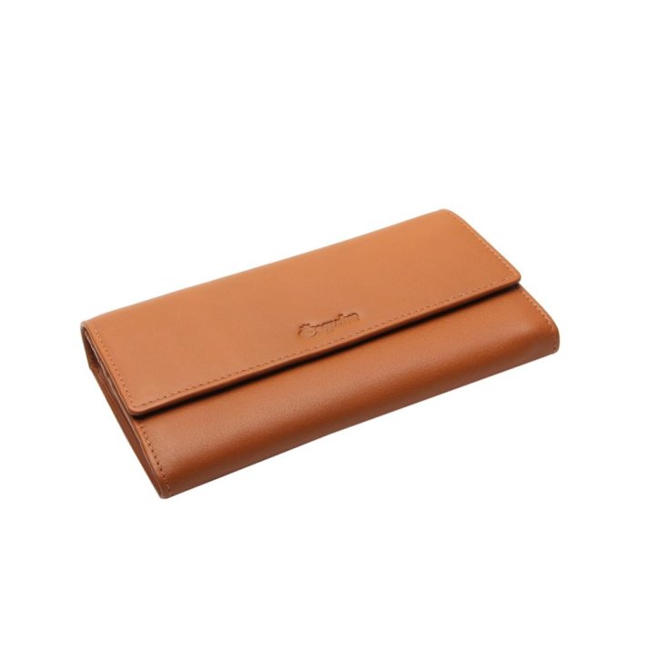 ESQUIRE Damenbörse  PERU cognac RFID