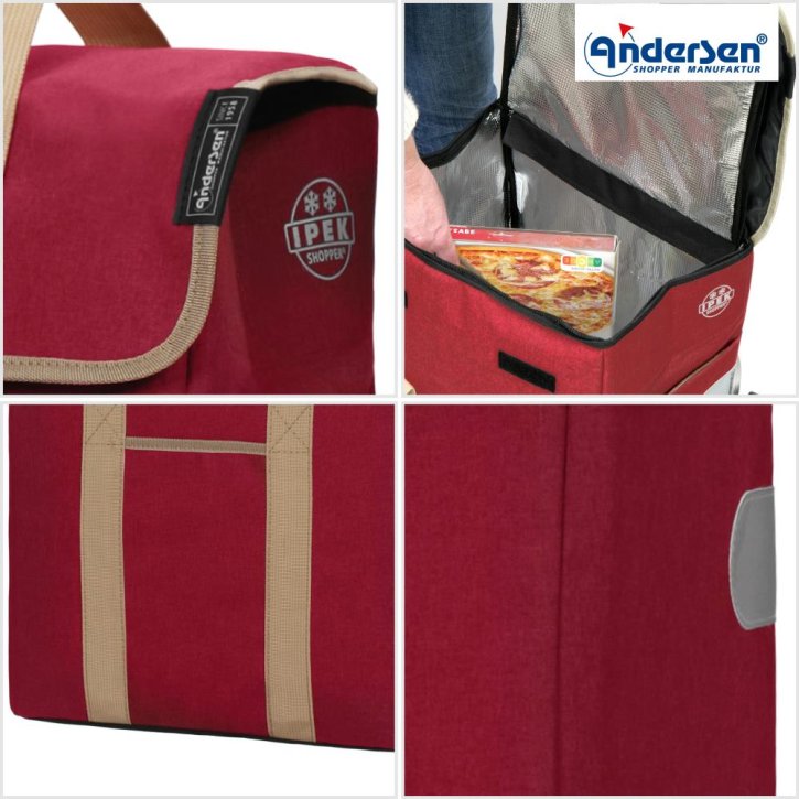 Andersen SCALA PLUS  Einkaufstrolley Plus Ipek Mi rot