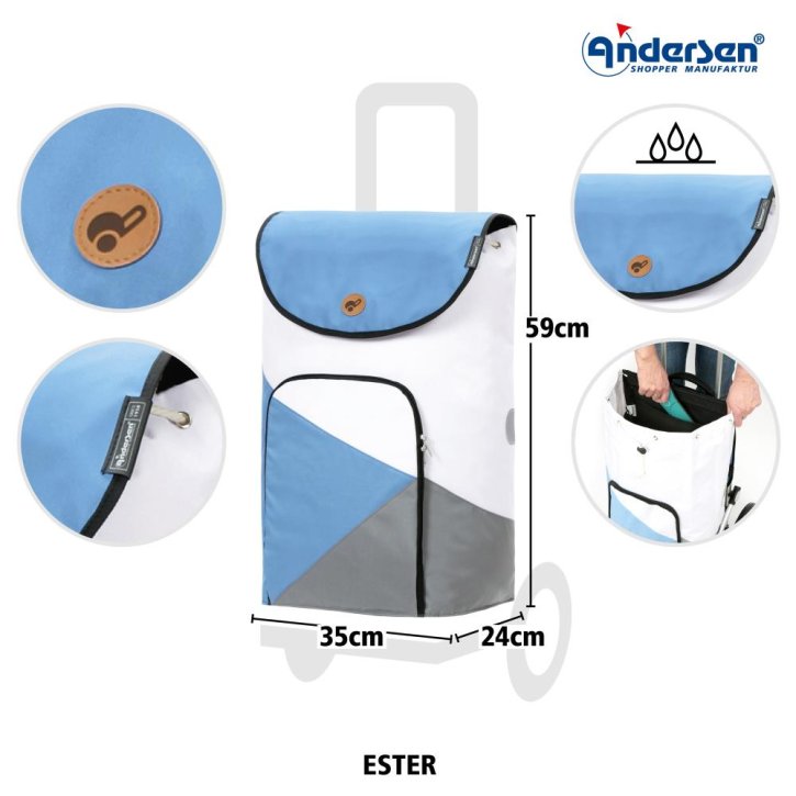 Andersen Unus Shopper Ester blau
