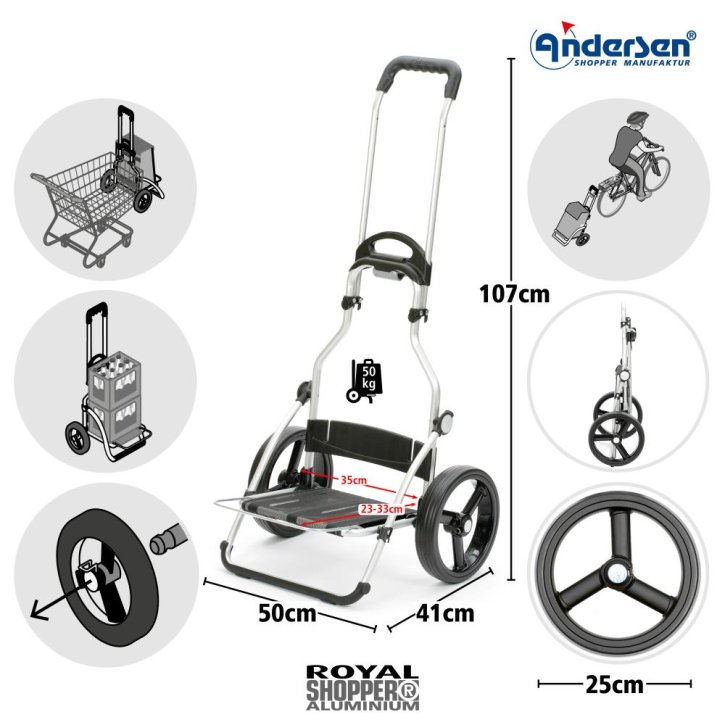 Andersen Royal Shopper Hydro 2.1. grau