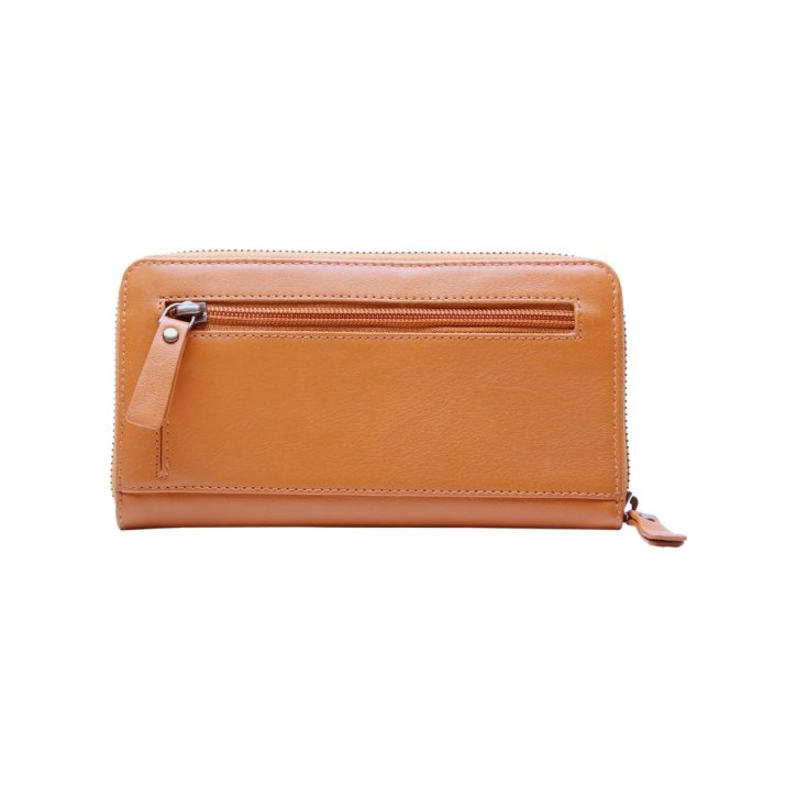 ESQUIRE Damenbörse RV PERU cognac RFID