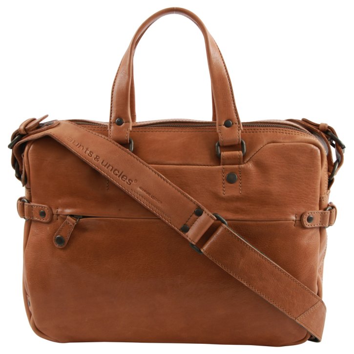 Aunts & Uncles EARL Laptoptasche cognac