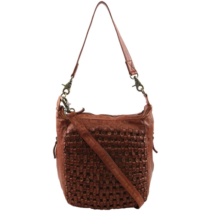 DEPECHE Schultertasche cognac