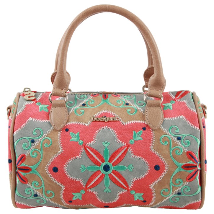 DESIGUAL MARY JACKSON BOWLING BAG coral
