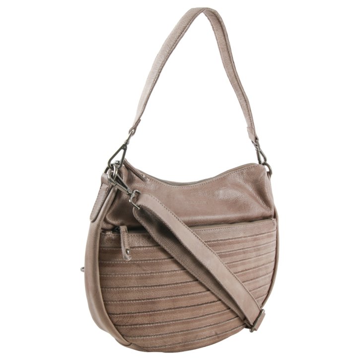 FredsBruder HERZBLATT Schultertasche light grey