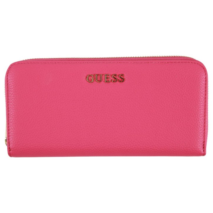 Guess SISSI LARGE ZIP AROUND fuchsia