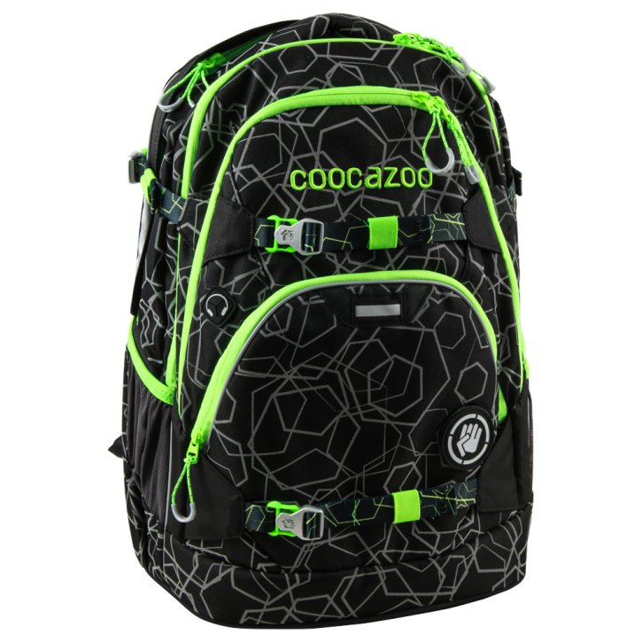 ScaleRale Schulrucksack laserreflect solar-green