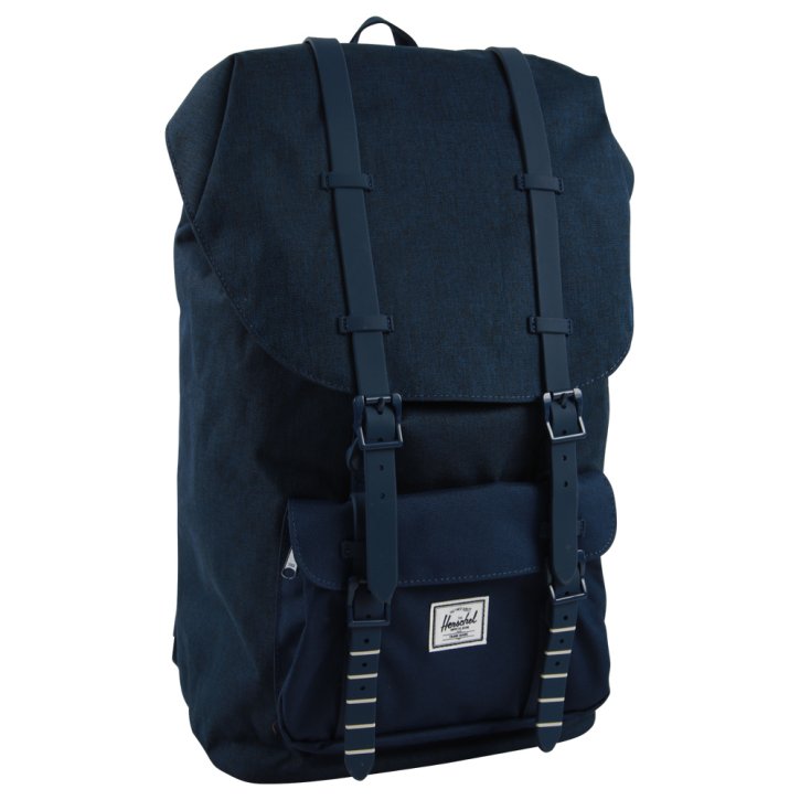 LITTLE AMERICA Rucksack medieval blue crosshatch