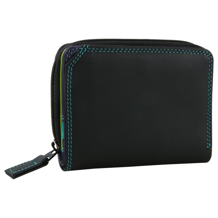 mywalit Small Wallet Zip Around Damenbörse black/pace