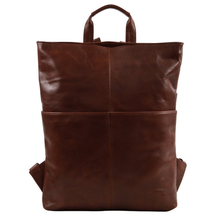 Saccoo MUSTERS Laptoprucksack brown