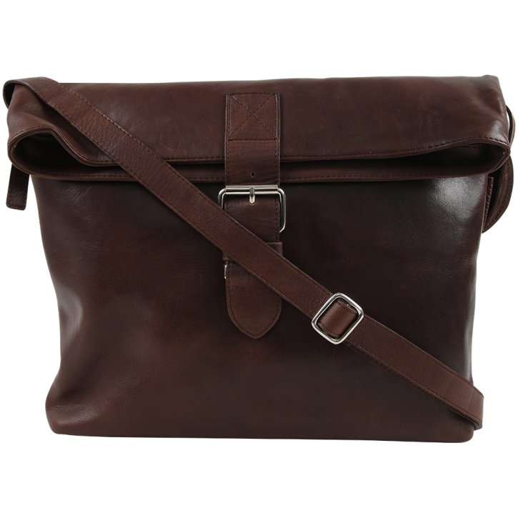 Saccoo Antonio L  Schultertasche brown