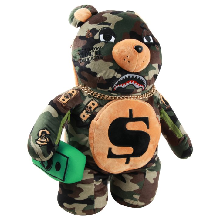 Rucksack money bear camo