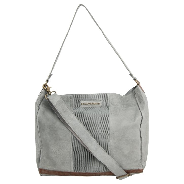 Schultertasche light grey