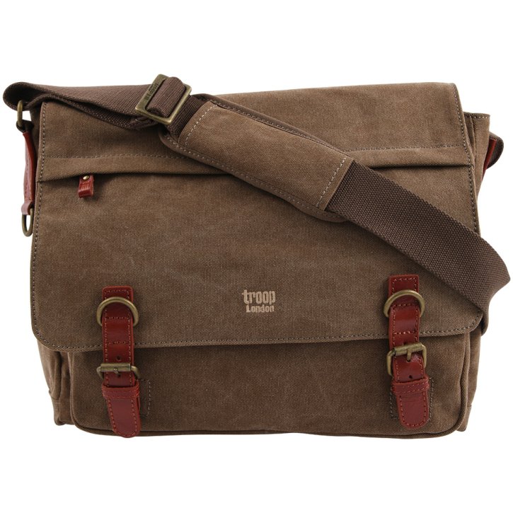 Messengerbag Laptop  Canvas  brown