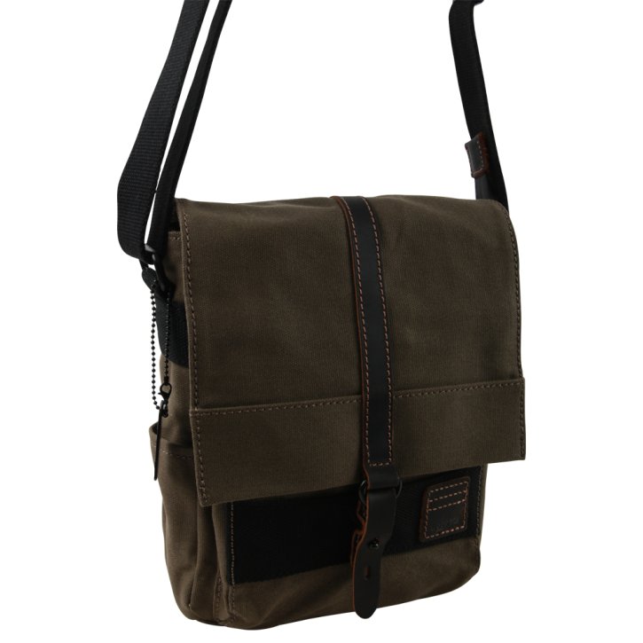 Troop London Across Body Bag  Canvas olive