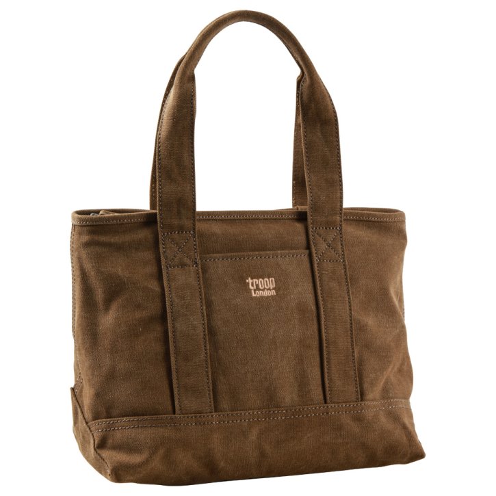 Troop London Shopper Canvas brown