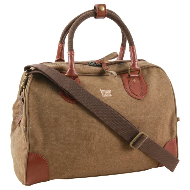 Troop London Weekender Canvas brown