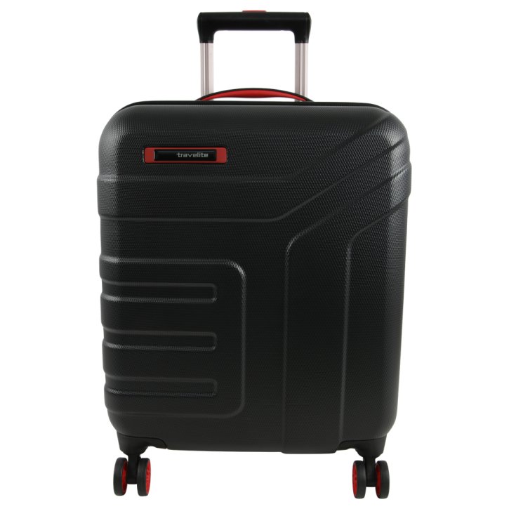 Travelite Vector 4w S Trolley schwarz