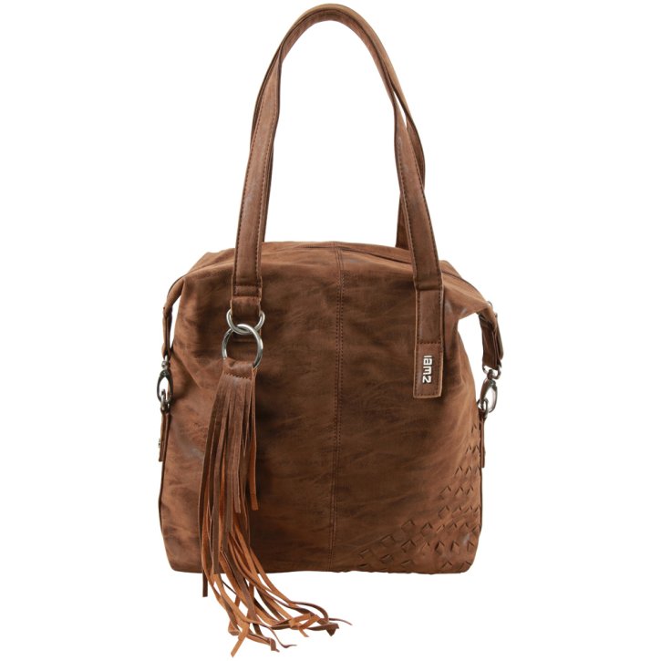 ZWEI Conny 12 Schultertasche kamel