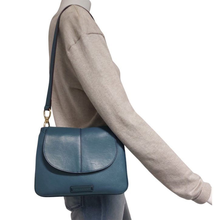 the bridge Handtasche Rindleder sky/gold