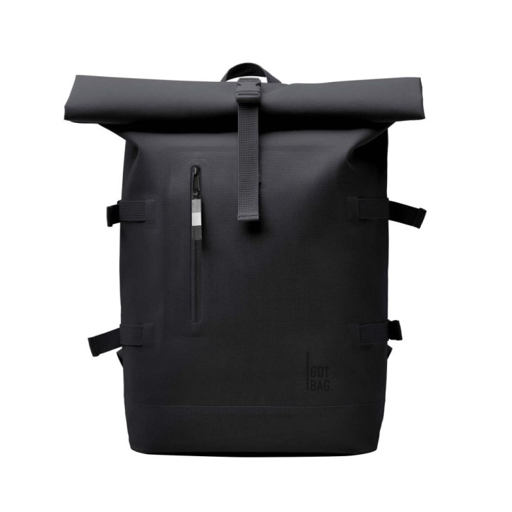 GOTBAG. RollTop Laptoprucksack monochrome black