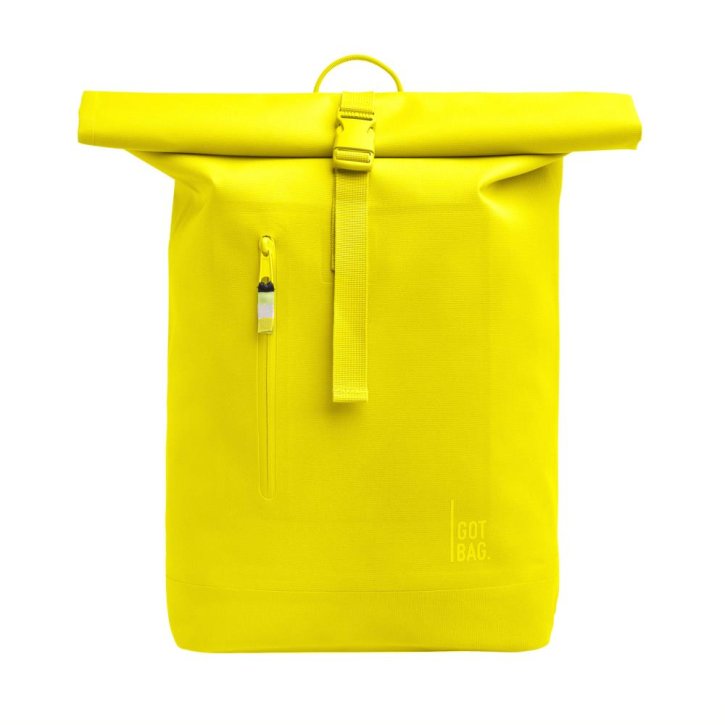 GOTBAG. RollTop lite Laptoprucksack monochrome yellow tang