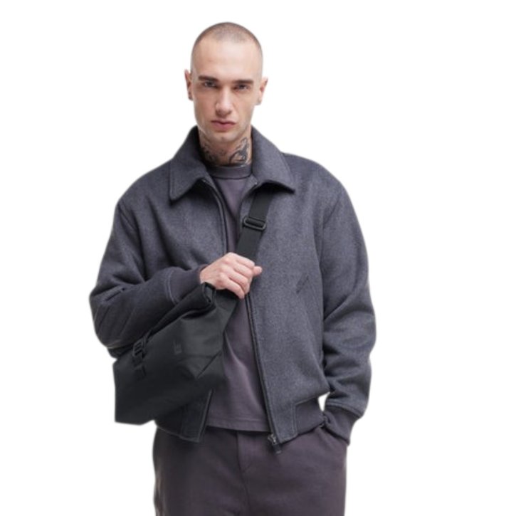 GOTBAG. Messenger bag monochrome black