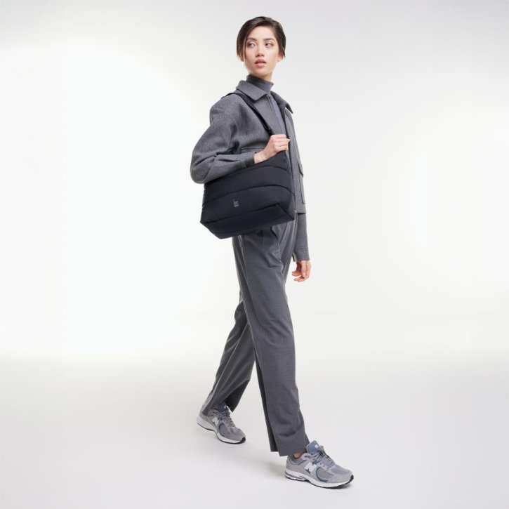 GOTBAG. Puffer Square Bag Large monochrome black